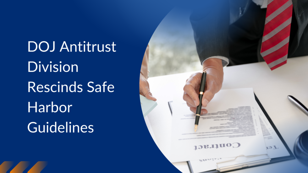 DOJ Antitrust Division Rescinds Safe Harbor Guidelines WageScape